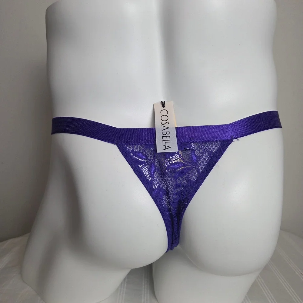 Cosabella Never Say Never Lace Thong Italian Lace Regular Waist Inclusive‎ Fit